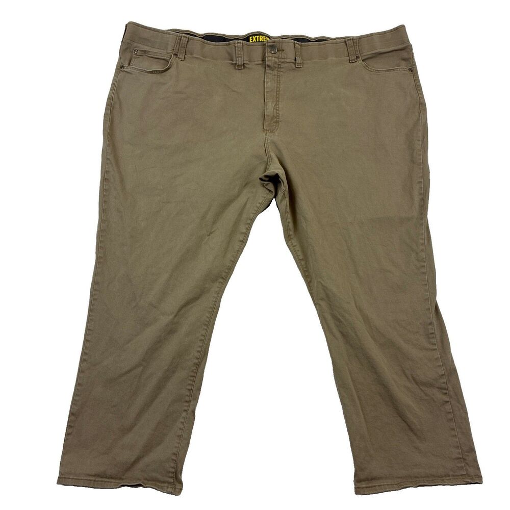 Lee Extreme Motion Straight Fit Tapered Leg Jeans 58x28 Brown